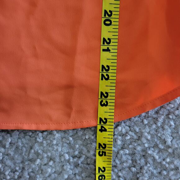 NWT Alberto Makali New York Women's‎ Orange Split Sleeve Blouse. Size M - Picture 6 of 11